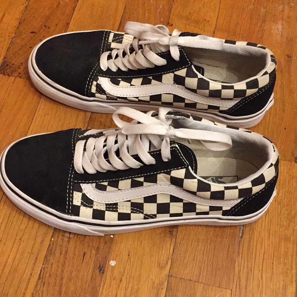 Vans Old Skool Checker Sneakers Womens 8